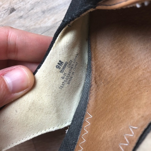 Sperry peep toe wedge black shoes rope - Picture 6 of 6